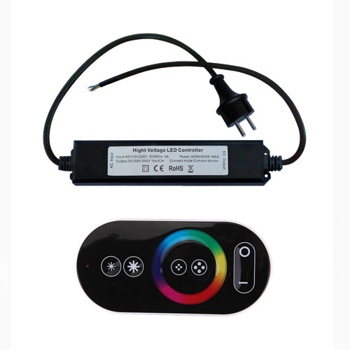 AC110-220V Max 600W, PWM LED RGB Wireless RF 6 Tasten Infrarot-Fernbedienung, wasserdicht IP67, für RGB-Hochspannungs-LED-Lichtstreifen AC110-220V Max 600W, PWM LED RGB Wireless RF 6 Tasten Infrarot-Fernbedienung, wasserdicht IP67, für RGB-Hochspannungs-LED-Lichtstreifen