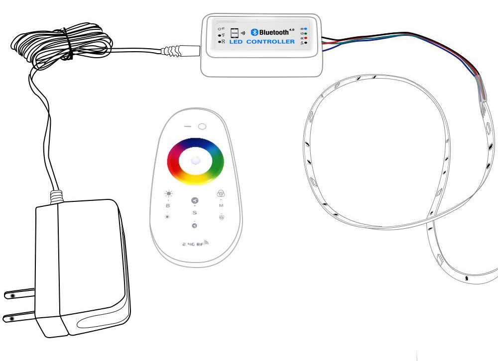 led power adapter wiring diagram