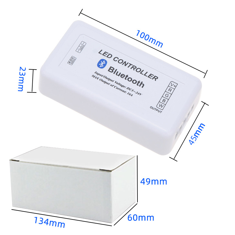 DC5~24V Max 12A, Bluetooth 4.0 WIFI ovládání přes IOS Android Smart Phone Tablet PC, pro jednobarevné, CCT a RGB LED světelné pásy nebo moduly DC5~24V Max 12A, Bluetooth 4.0 WIFI ovládání přes IOS Android Smart Phone Tablet PC, pro jednobarevné, CCT a RGB LED světelné pásy nebo moduly