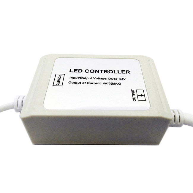 12A 12-24V DC Vodotěsný IP67 LED RGB ovladač ABS plášť Silikonová náplň Pro voděodolné venkovní LED světelné proužky se změnou barvy 12A 12-24V DC Vodotěsný IP67 LED RGB ovladač ABS plášť Silikonová náplň Pro voděodolné venkovní LED světelné proužky se změnou barvy