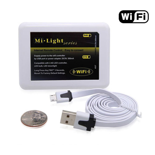 DC5V, LED WIFI řadič Hub přes IOS nebo Android Smart Phone Tablet PC pro RGB LED osvětlení (náhrada WL-Box1)