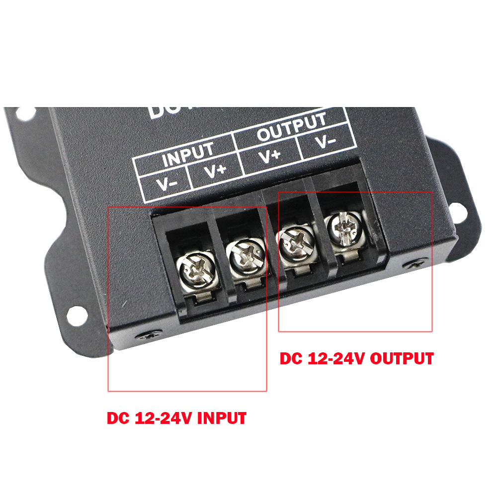 DC12-24V Max 30A, Univerzální PWM digitální ovladač stmívače jasu se 3 tlačítky RF dálkový ovladač Použití pro jednobarevná LED pásková světla 5050 3528 2835SMD DC12-24V Max 30A, Univerzální PWM digitální ovladač stmívače jasu se 3 tlačítky RF dálkový ovladač Použití pro jednobarevná LED pásková světla 5050 3528 2835SMD