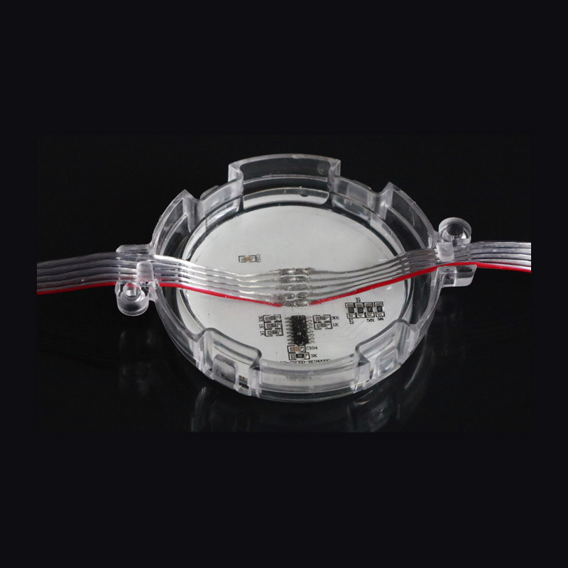 DC24V 3.6W Průměr 0.49 stop 18LED UCS1903 Venkovní voděodolný Externí ovládání Stroboskop Plně barevný digitální programovatelný DMX adresovatelný LED Barevné pixelové moduly Řetězec DC24V 3.6W Průměr 0.49 stop 18LED UCS1903 Venkovní voděodolný Externí ovládání Stroboskop Plně barevný digitální programovatelný DMX adresovatelný LED Barevné pixelové moduly Řetězec