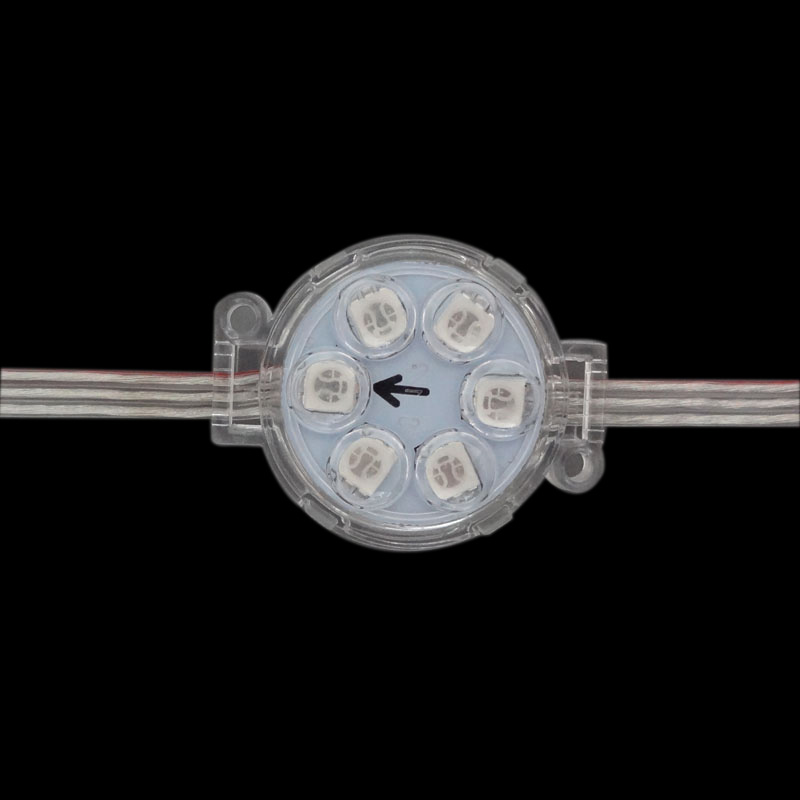 DC24V 40 mm 6-LEDs WS2811 RGB-LED-Pixelmodul, 1 Stück