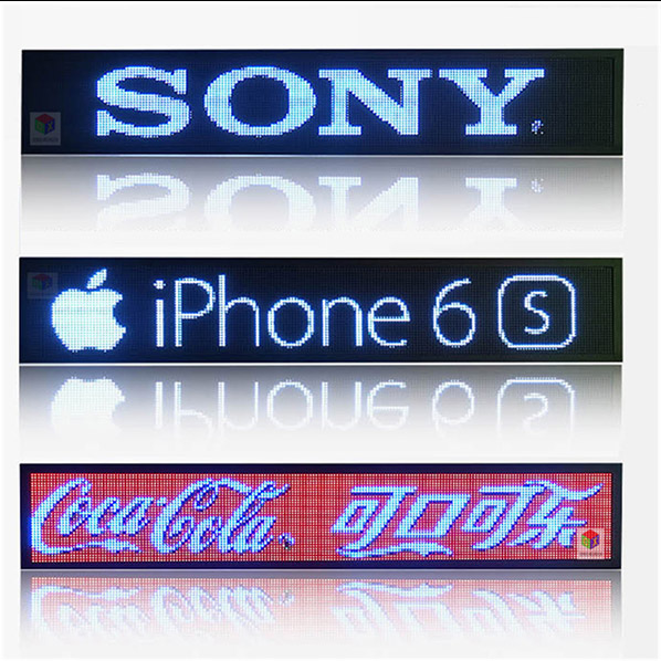 12V Car Mini LED Screen Programmable Sign Moving Scrolling Message Display Board 