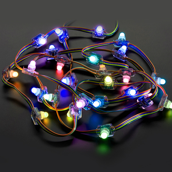 DC5V 0.3W WS2811 Outdoor Vollfarb-Digitalprogrammierbare DMX-adressierbare Diffused-Dot-Matrix-Quadrat-LED-Bunte-Pixel-Modul-String