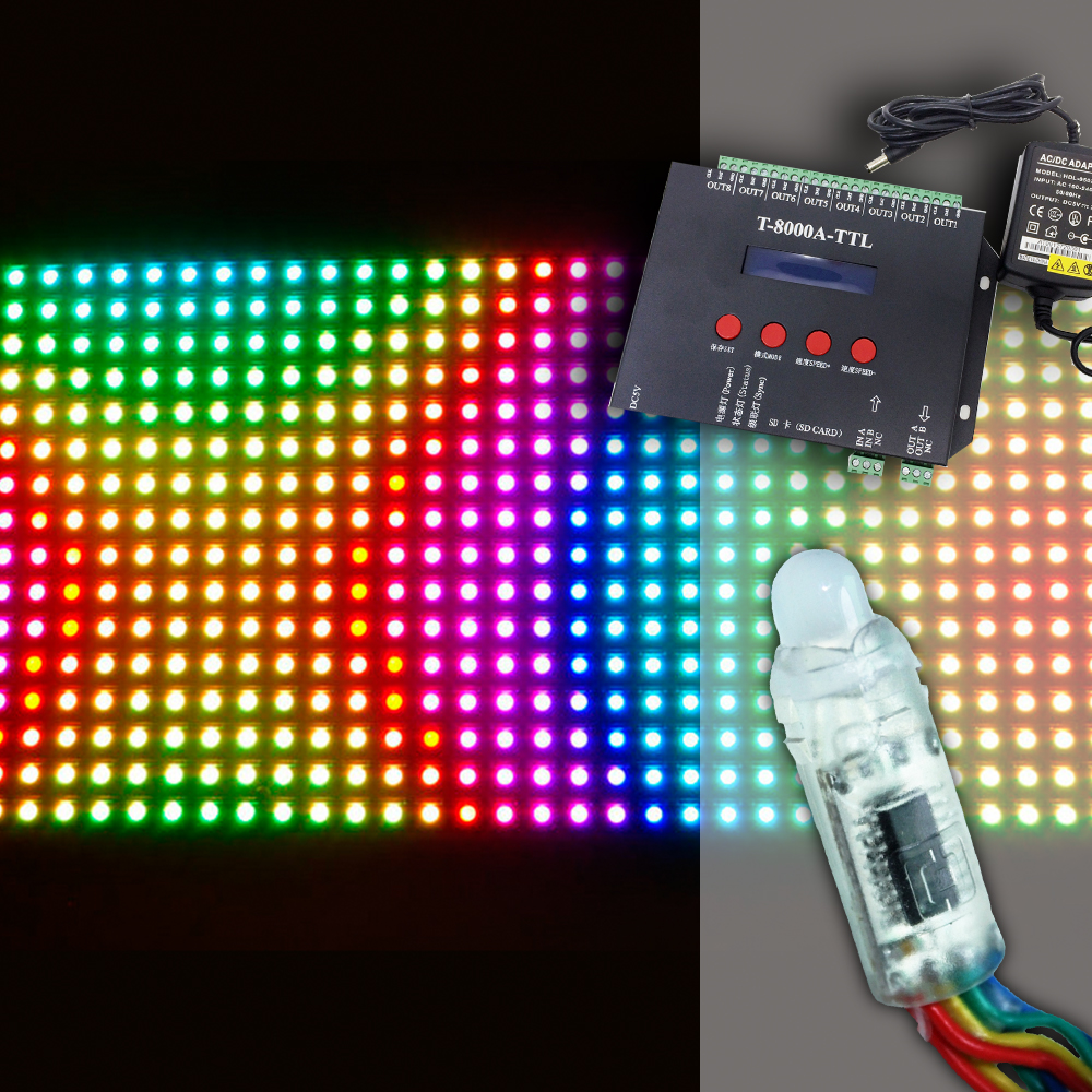 LED Matrix Screen WS2812B Digital Flexible LED Panel SMD5050 RGB Indiv –  LEDLightsWorld
