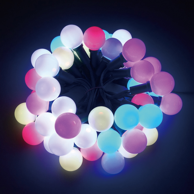 DC12V WS2811 40PCS/String Individually Addressable Waterproof IP68 Dream Color G40 LED Outdoor String Light DC12V WS2811 40PCS/String Individually Addressable Waterproof IP68 Dream Color G40 LED Outdoor String Light