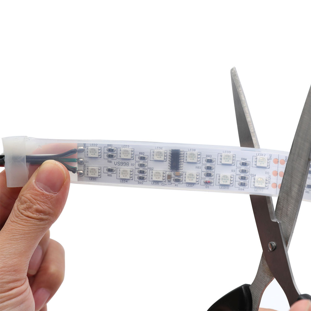 Flexibilní LED pásková světla řady TM1812 se dvěma řadami, programovatelné zachycování plné barvy pixelů, volitelné venkovní vodotěsné, 600 LED 16.4 stop na kotouč v prodeji Flexibilní LED pásková světla řady TM1812 se dvěma řadami, programovatelné zachycování plné barvy pixelů, volitelné venkovní vodotěsné, 600 LED 16.4 stop na kotouč v prodeji