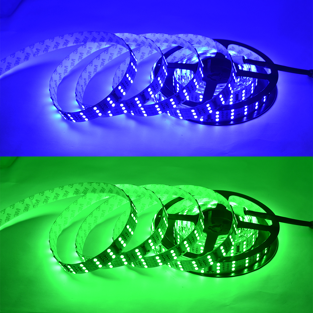 Triple Row TM1812 Series LED Digital Strip Lights, Programmable Pixel Full Color Chasing, Waterproof Optional, 720LEDs 16.4ft Per Reel By Sale Triple Row TM1812 Series LED Digital Strip Lights, Programmable Pixel Full Color Chasing, Waterproof Optional, 720LEDs 16.4ft Per Reel By Sale