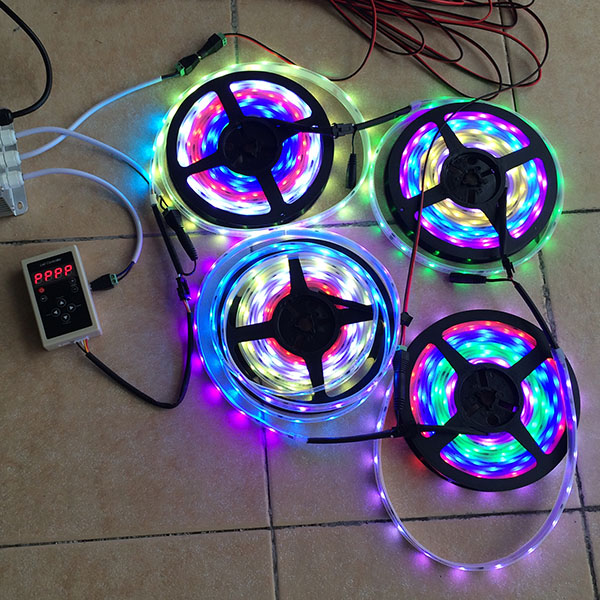 Řada LPD6803 DC12V Flexibilní LED pásková světla, programovatelné zachycování barev v plné barvě, venkovní voděodolnost IP67, 150 LED 16.4 stop na kotouč v prodeji Řada LPD6803 DC12V Flexibilní LED pásková světla, programovatelné zachycování barev v plné barvě, venkovní voděodolnost IP67, 150 LED 16.4 stop na kotouč v prodeji