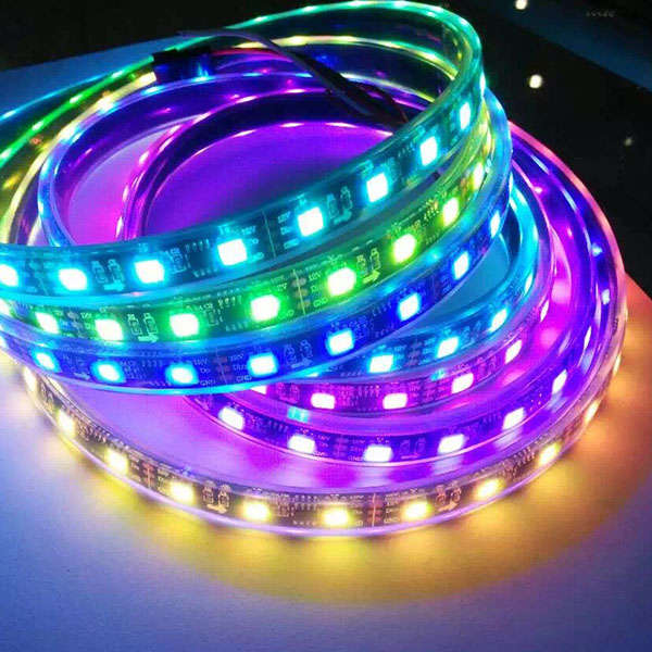 Ws2811 Dc5 12v Series Flexible Led Strip Lights Addressable Ws2811 Dc5 12v Series Flexible Led Strip Lights Addressable Programmable Full Color Chasing Outdoor Waterproof Ip68 300leds 16 4ft Per Reel By
