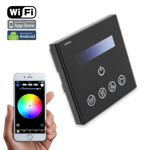 TM113 WiFi Touch Panel Dimmer, 0-10V Signal Touch Panel Vodotěsný ovladač pro IOS a Android