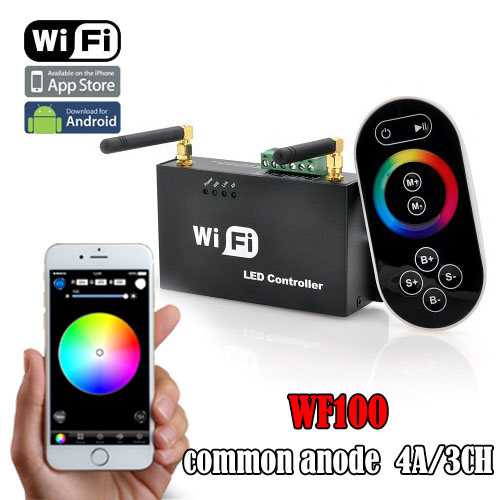 WF100 DC5-24V LED-WiFi-Controller, WiFi-Einzelpunkt-Controller WF100 DC5-24V LED-WiFi-Controller, WiFi-Einzelpunkt-Controller
