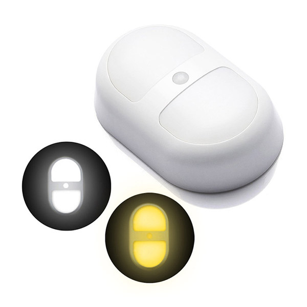 Senzorové světlo DS41 LED Indukční přenosná lampa pro lidské tělo Noční světlo 0.7 W Teplá/Studená bílá Barva Práce s AA baterií