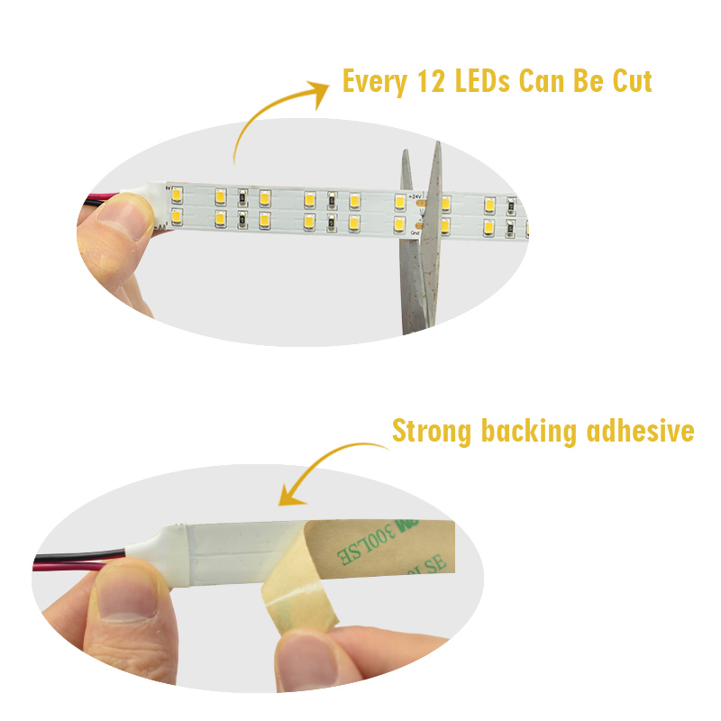 Double Row Super Bright Series DC24V 2835SMD 720LEDs Flexible LED Strip Lights Indoor Lighting 16.4ft Per Reel By Sale Double Row Super Bright Series DC24V 2835SMD 720LEDs Flexible LED Strip Lights Indoor Lighting 16.4ft Per Reel By Sale