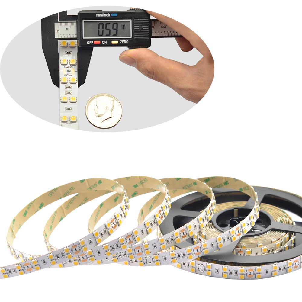 Kontrovers Reduktion frugthave Double Row Super Bright Series DC24V 5050SMD 600LEDs Flexible LED Strip Lights  Business Lighting 16.4ft Per Reel By Sale [FSLDR-24V-5050X600] - $52.98 :