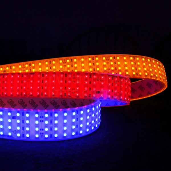 Quad Row Brightest LED Strip Lights - DC24V 3528SMD 146LEDs/Ft - Flexible  LED Tape Lights, Industrial Lighting, 1 Chip SMD LED 3528