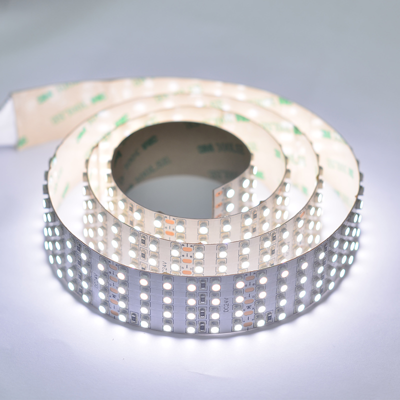 Quad Row Waterproof IP67 LED Tape Lights - 1,170LM/Ft - DC24V - CRI 95 - Outdoor Use Super Bright LEDs Daylight White LED Strip Lights. Quad Row Waterproof IP67 LED Tape Lights - 1,170LM/Ft - DC24V - CRI 95 - Outdoor Use Super Bright LEDs Daylight White LED Strip Lights.