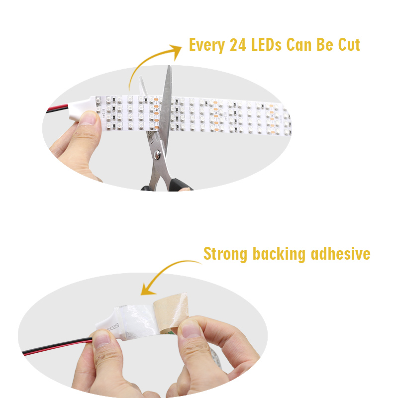 High CRI95 3528SMD Quad Row Green LED Strips - DC24V Super Bright Flexible LED Lights High CRI95 3528SMD Quad Row Green LED Strips - DC24V Super Bright Flexible LED Lights