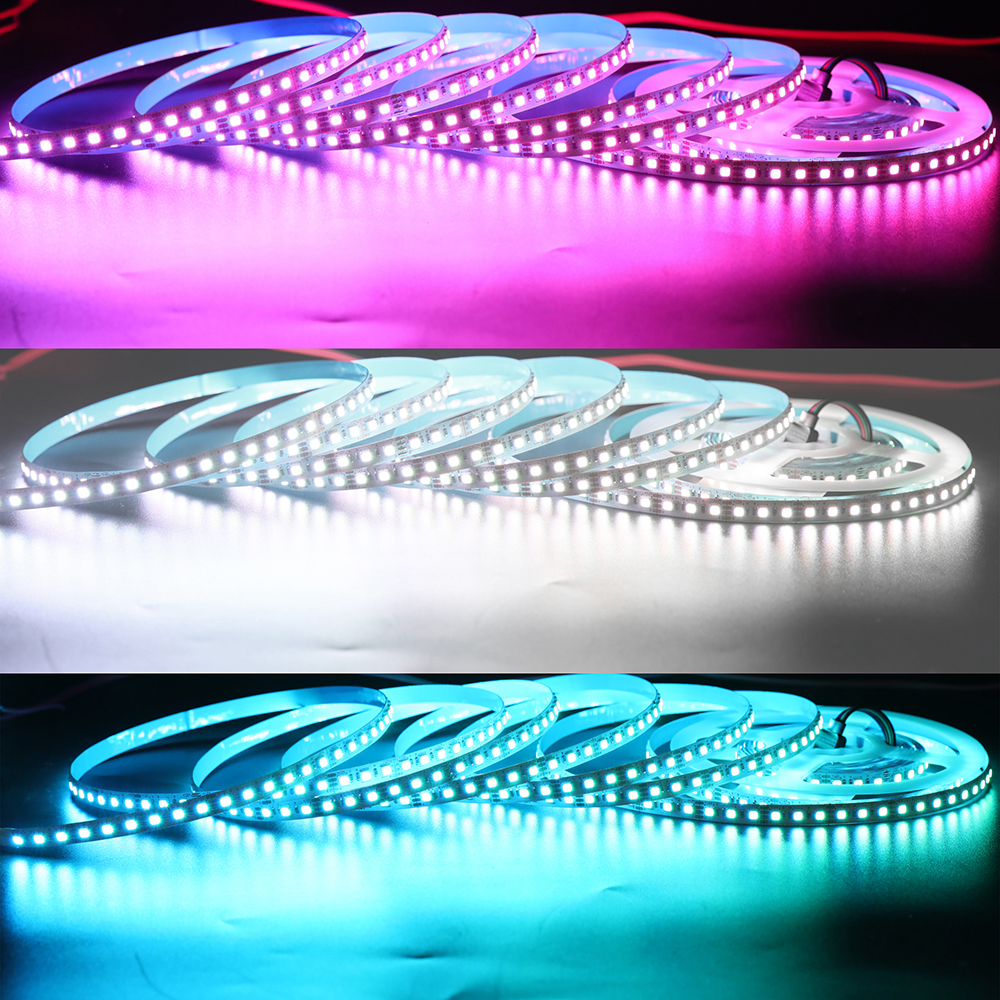 5 m RGB-LED-Streifen mit Farbwechsel – 120 LEDs/m hochdichter LED-Streifen – DC12 V 5 m RGB-LED-Streifen mit Farbwechsel – 120 LEDs/m hochdichter LED-Streifen – DC12 V