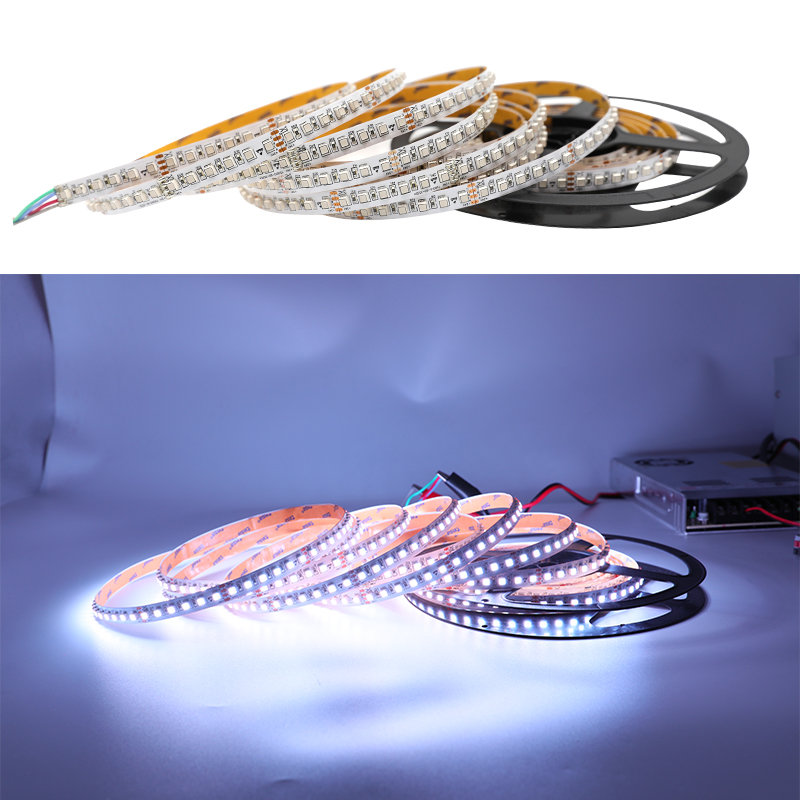 5m RGB Color Changing LED Strip Lights - 120LEDs/m High Density LED Strip - 12V/24V