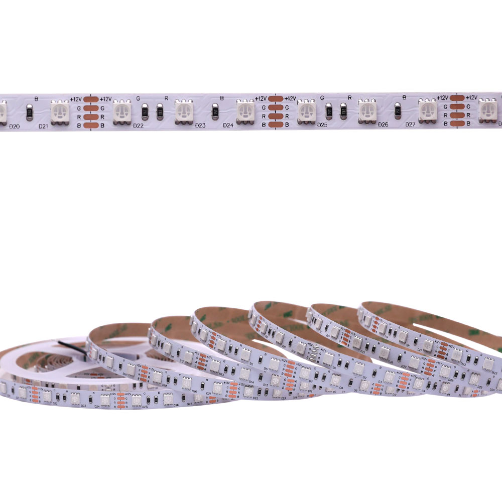 Single Row Super Bright RGB Series DC12&24V 5050SMD 300LEDs Flexible LED Strip Lights 16.4ft Per Reel By Sale