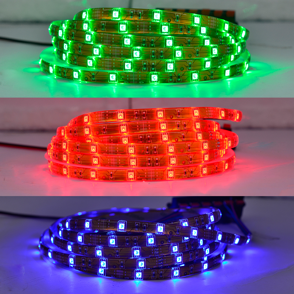 RGB Waterproof LED Strip Lights - 10mm 12V/24V Color Changing Outdoor Lights - 30LEDs/m 3.28ft~16.4ft RGB Waterproof LED Strip Lights - 10mm 12V/24V Color Changing Outdoor Lights - 30LEDs/m 3.28ft~16.4ft