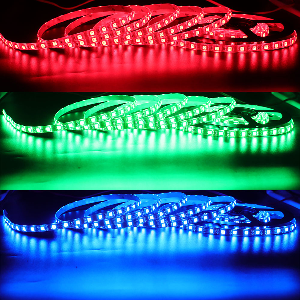 24 Volt RGB LED Streifen 5050 LED's - IP65 - 2,5 Meter - All Day Led