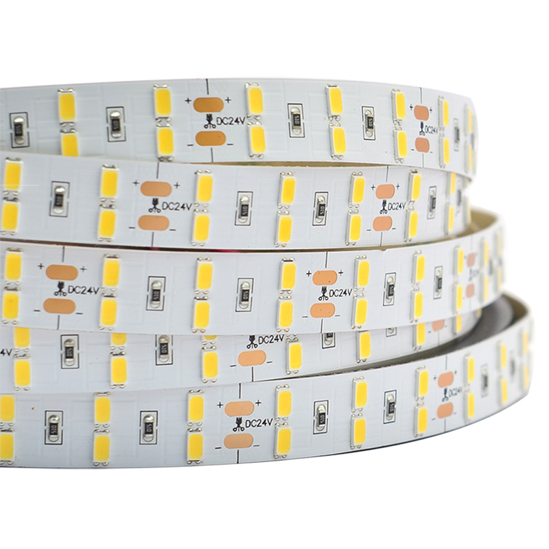 Double Row Series DC24V 5630SMD 600LEDs Flexible LED Strip Lights Home Lighting Waterproof 16.4ft Per Reel By Sale