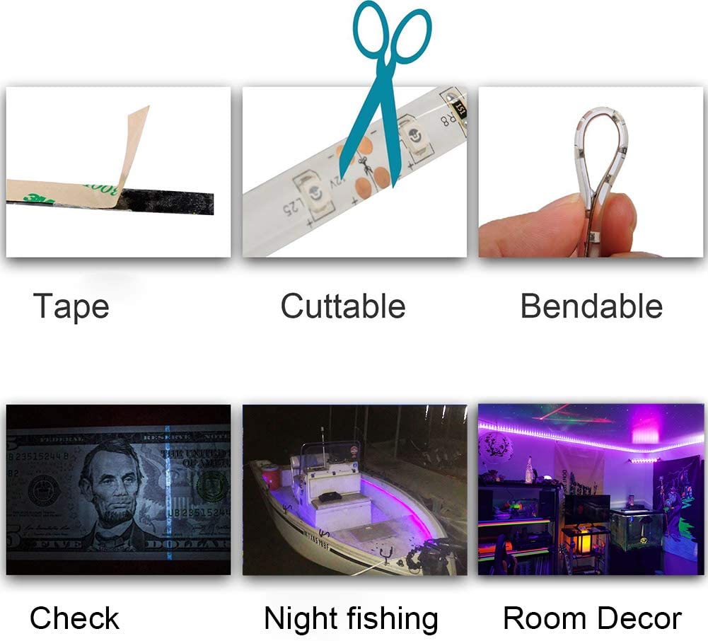 LED Night Fishing Blacklight UV Ultraviolet