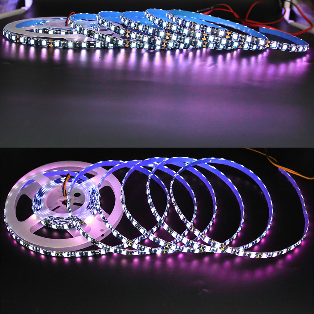 violet Formen æstetisk 395-405nm 365nm 300LEDs UV Light Strip - White/Black PCB