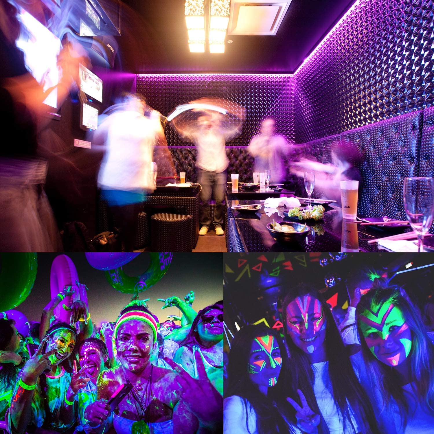 DC24V UV (Ultraviolett) LED-Streifen 395–405 nm, flexibles LED-Schwarzlicht in weißer Leiterplatte, für Sterilisation, Halloween-Party DC24V UV (Ultraviolett) LED-Streifen 395–405 nm, flexibles LED-Schwarzlicht in weißer Leiterplatte, für Sterilisation, Halloween-Party