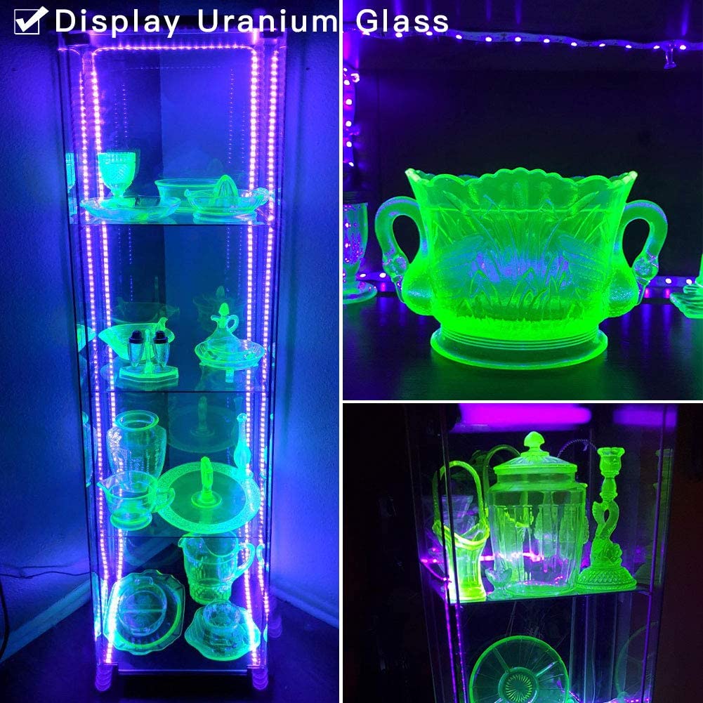 DC24V UV (Ultraviolett) LED-Streifen 395–405 nm, flexibles LED-Schwarzlicht in weißer Leiterplatte, für Sterilisation, Halloween-Party DC24V UV (Ultraviolett) LED-Streifen 395–405 nm, flexibles LED-Schwarzlicht in weißer Leiterplatte, für Sterilisation, Halloween-Party