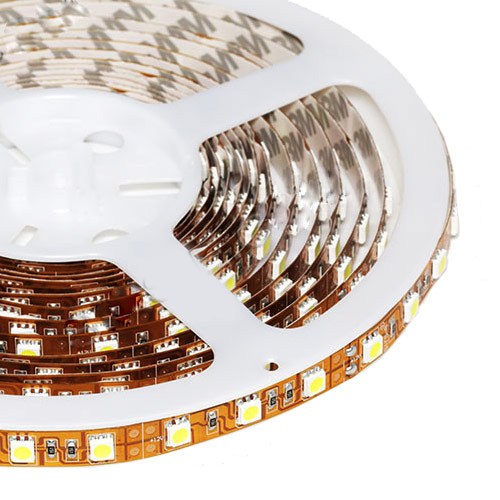 Jednořadá řada DC24V 5050SMD 480LED Flexibilní LED pásková světla Super domácí osvětlení 16.4 stop na cívku Prodejem