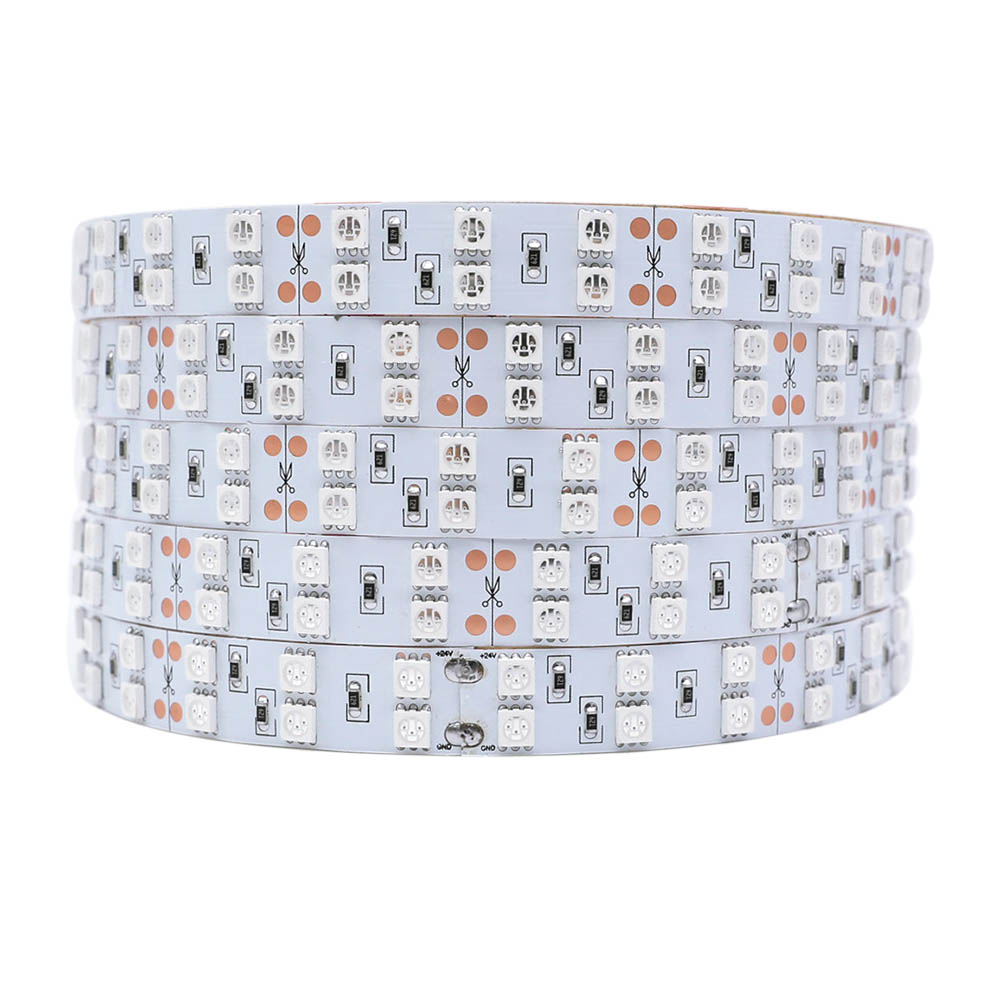 UV 400 nm 14,4W/m 24V LED strip - 5m, IP20, 60 LED per. meter 