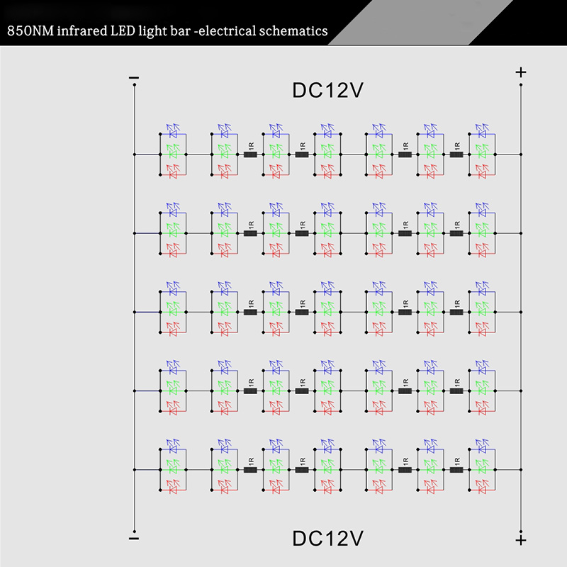 850nm InfraRed 5050SMD DC12V 35LEDs 10W Flexible IR LED Panel Light - Apply For Security Monitoring 850nm InfraRed 5050SMD DC12V 35LEDs 10W Flexible IR LED Panel Light - Apply For Security Monitoring