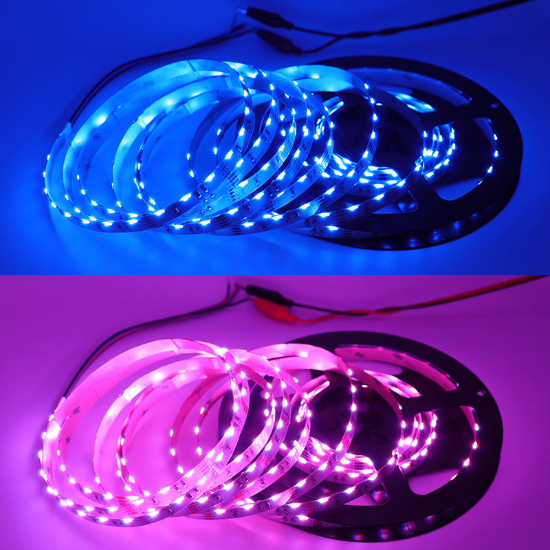 RGB Multi Color Side Emitting LED Strip - DC12V 300LEDs 16.4ft