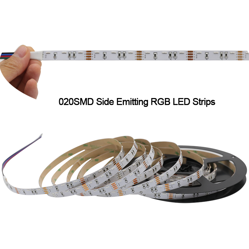 RGB Multi Color Side Emitting LED Strip - DC12V 300LEDs 16.4ft