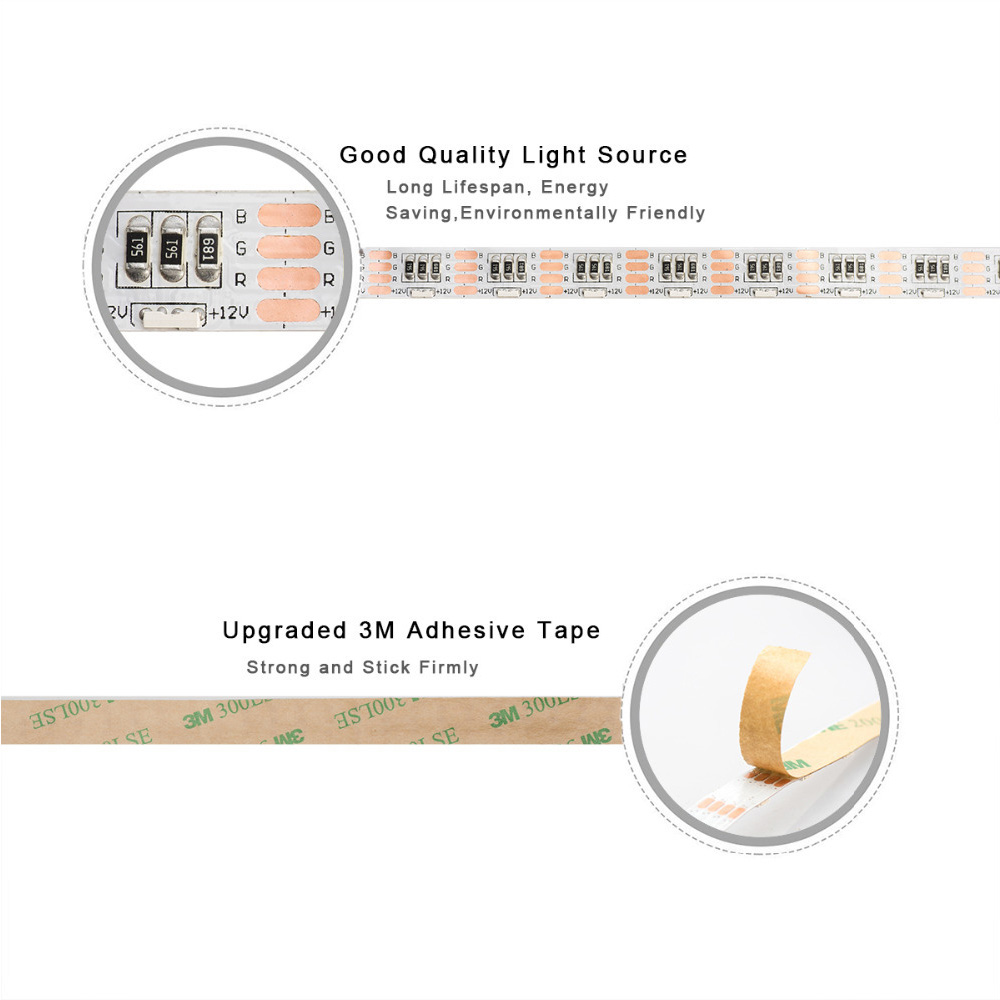 5m Side Emitting LED Strip 12V - RGB LED Color Changing Lights - 60LEDs/m 5m Side Emitting LED Strip 12V - RGB LED Color Changing Lights - 60LEDs/m
