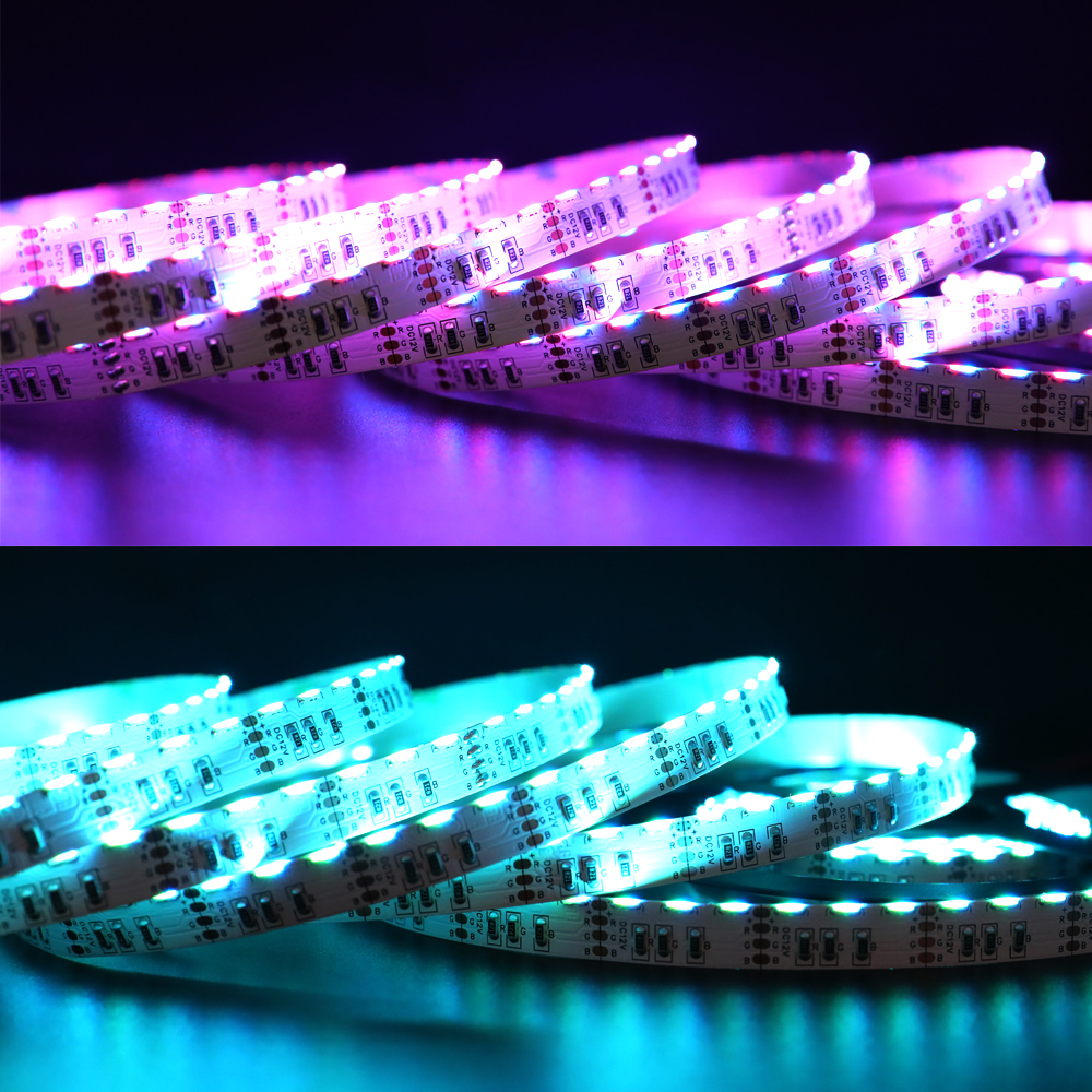 Side Emitting RGB LED Strip - 10mm 12V 020 RGB Lights - 120LEDs/m High Density