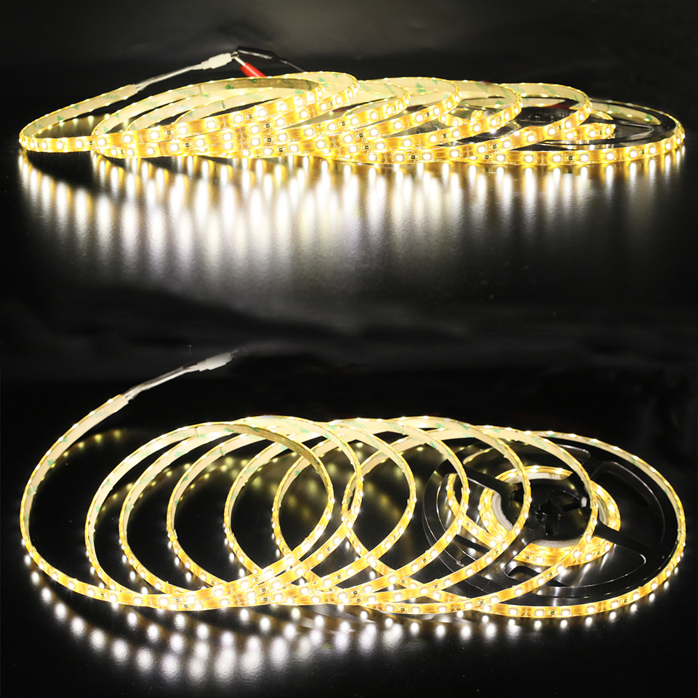 Single Row Series DC12/24V 3528SMD 300LEDs Flexible LED Strip Lights, Home Lighting, Waterproof IP65, 16.4ft Per Reel By Sale