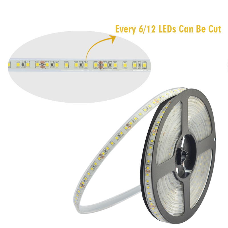 Single Row Series DC12/24V 2835SMD 600LEDs Flexible LED Strip Lights Outdoor Lighting Waterproof Optional 16.4ft Per Reel By Sale