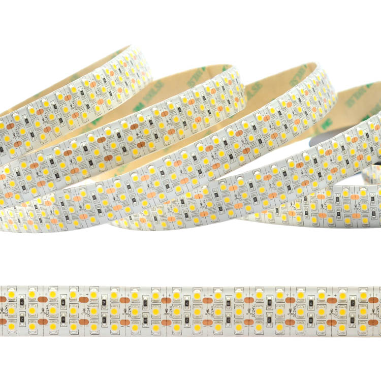 Dreireihige DC12/24V superhelle 3528 SMDs 1800LEDs flexible LED-Bandleuchten, wasserfest mit Kieselgel optional, 16.4 Fuß pro Rolle