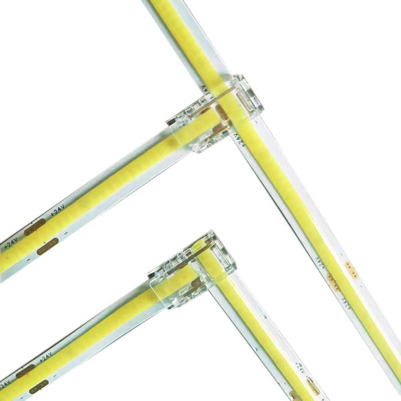 Rohový konektor LED pásku se 2 kolíky pro COB SMD Rohový konektor LED pásku se 2 kolíky pro COB SMD