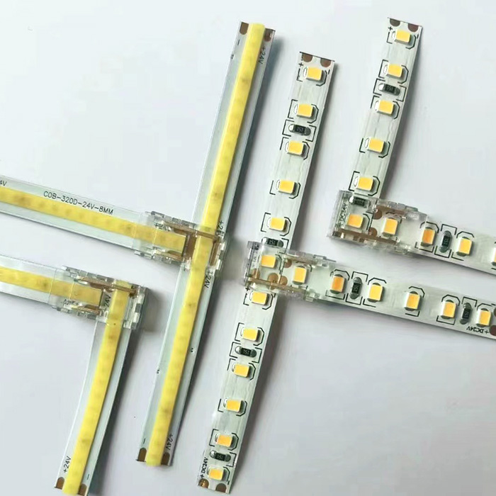 2-Pin Clip On LED Strip Corner Connector For COB SMD