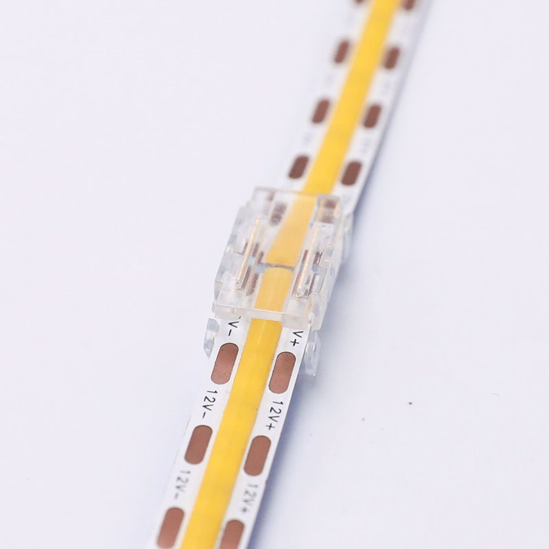 8mm páska na pásku 2kolíkový COB LED pásek s rychlým konektorem 8mm páska na pásku 2kolíkový COB LED pásek s rychlým konektorem