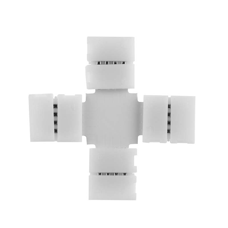 + Zubehör für 4-polige LED-Schnellanschlüsse für 10 mm breite RGB-LED-Streifen + Zubehör für 4-polige LED-Schnellanschlüsse für 10 mm breite RGB-LED-Streifen