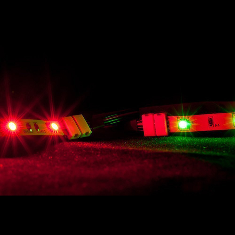 4-polige LED-Streifen-Anschluss-Sets für wasserdichte 5050 RGB-Streifen 4-polige LED-Streifen-Anschluss-Sets für wasserdichte 5050 RGB-Streifen