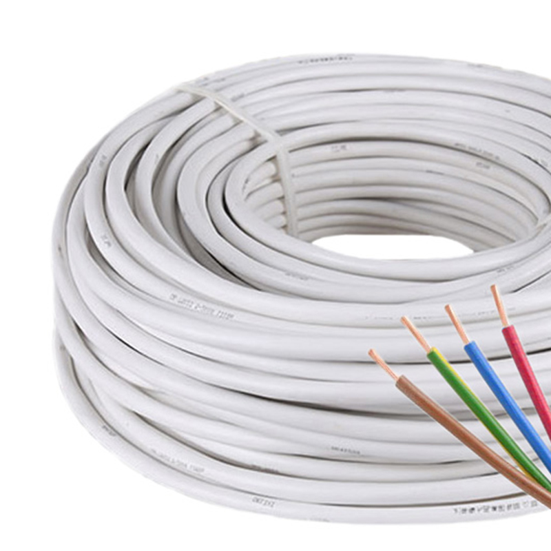 4kolíkový 20AWG/4*0.5mm RGB měděné jádro RVV Bílý PVC plášť Vodotěsný napájecí kabel pro vysoce výkonné RGB LED páskové osvětlení, 3.28 stop/1 m na prodej 4kolíkový 20AWG/4*0.5mm RGB měděné jádro RVV Bílý PVC plášť Vodotěsný napájecí kabel pro vysoce výkonné RGB LED páskové osvětlení, 3.28 stop/1 m na prodej